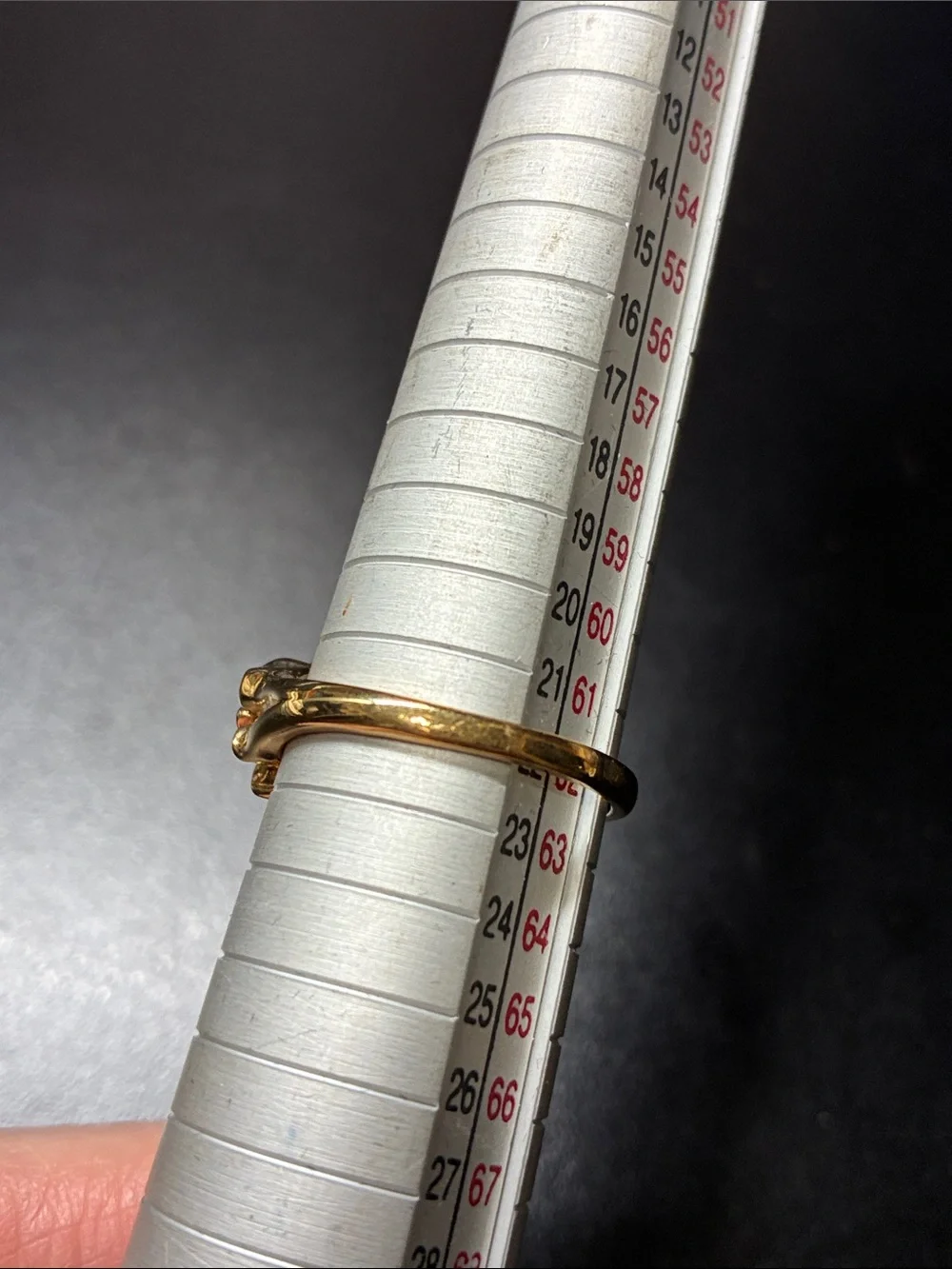 Vintage gold electroplated nugget ring - Elegant Statement Band